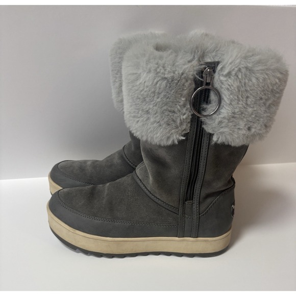 Koolaburra By UGG Boots Women size 6 Gray Winter Side Zip 1105889 - Picture 3 of 12